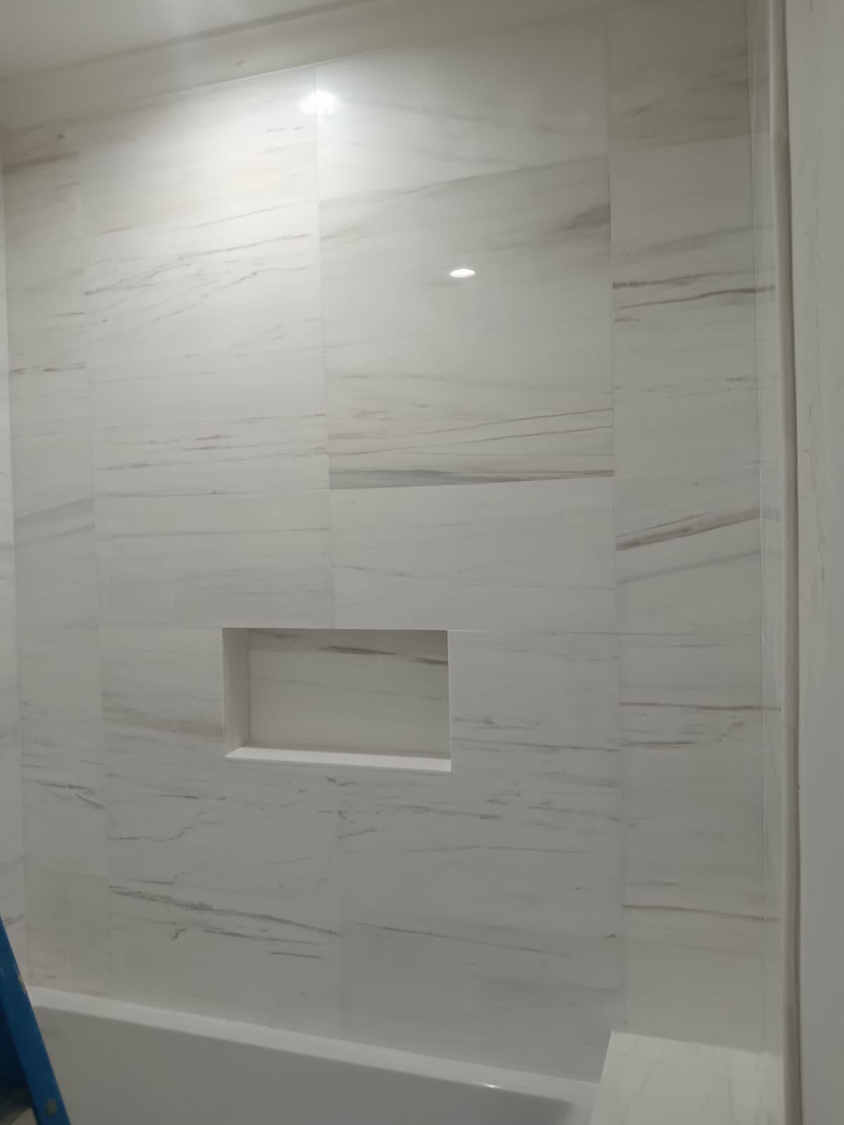 Shower Niche and Large-Format Tile