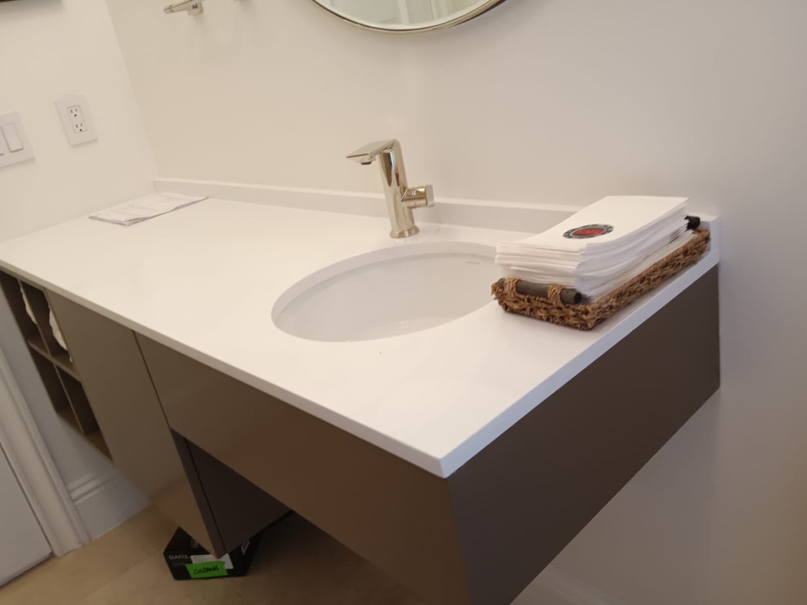 Vanity and Faucet Installation