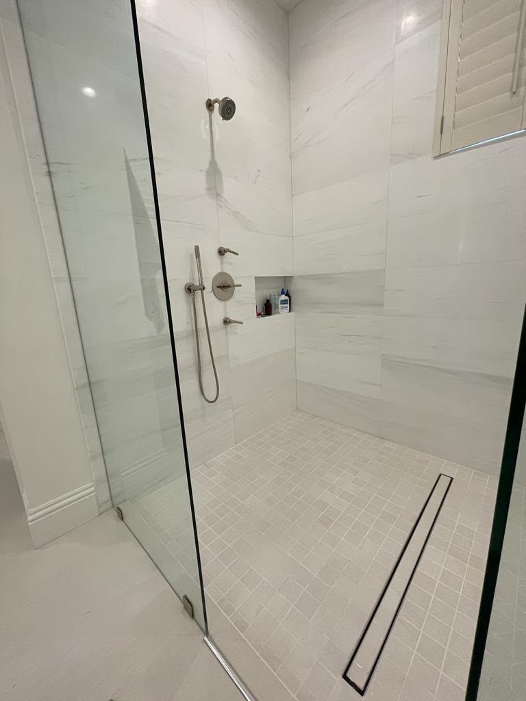 Walnut Double Vanity Master Bath